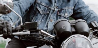 Spodnie motocyklowe jeansowe